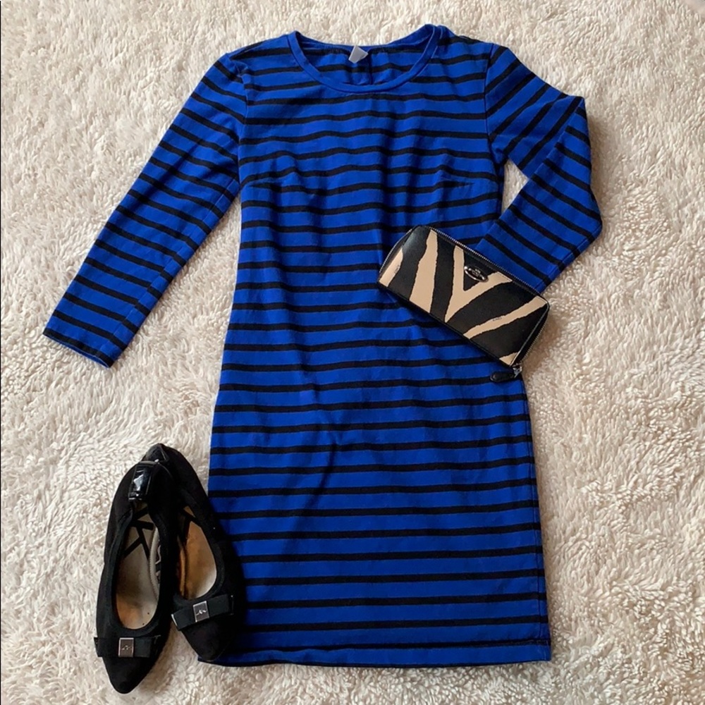 Blue Stripe Shift Dress - Old Navy